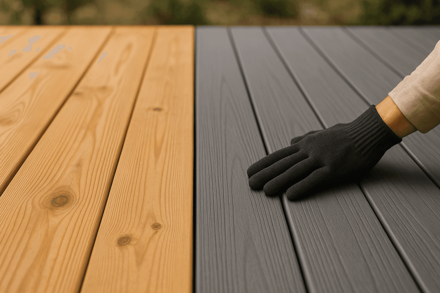 Decking Materials Showdown: Wood vs. Composite Pros, Cons & Costs